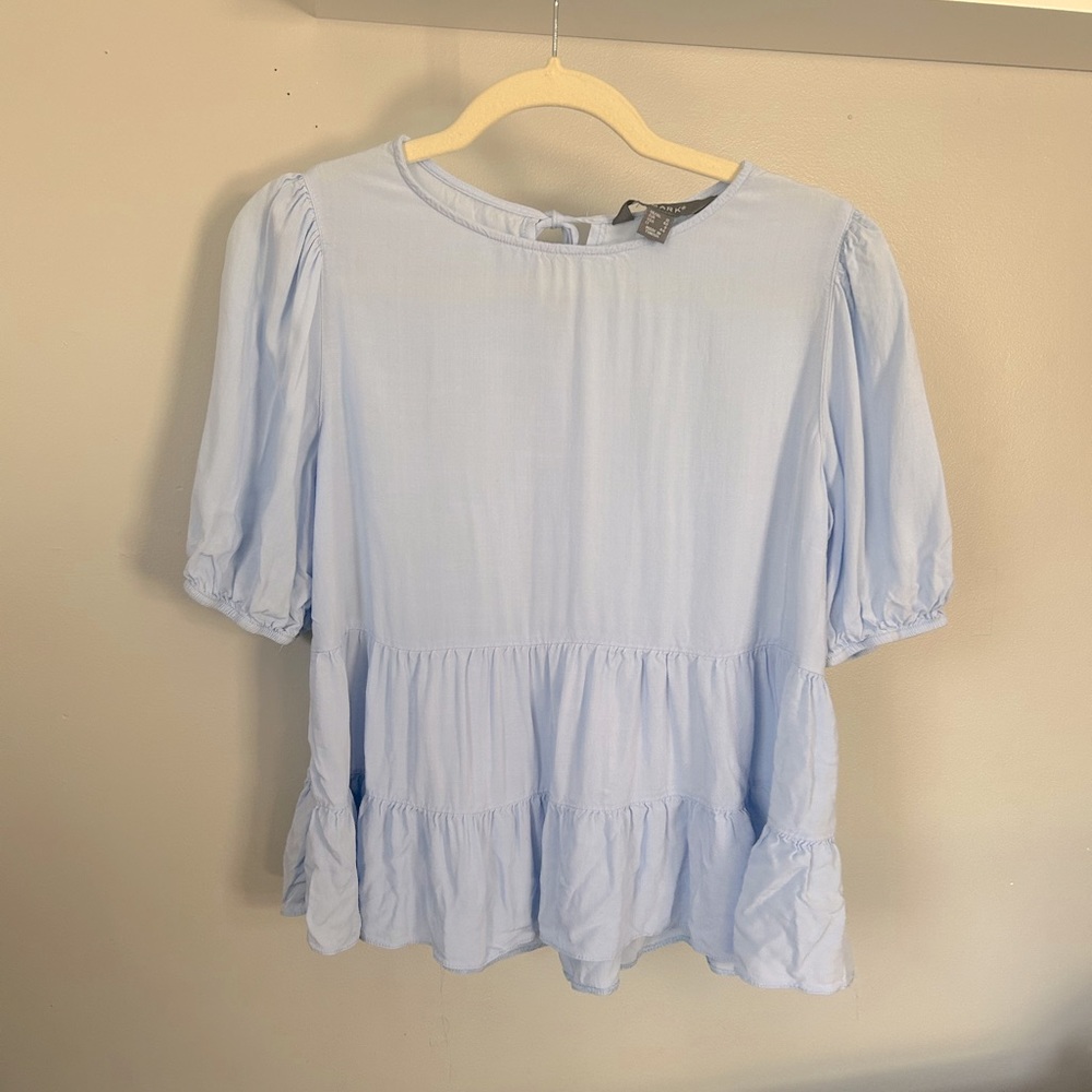 Blue Babydoll Top Primark 8 - Picture 3 of 4